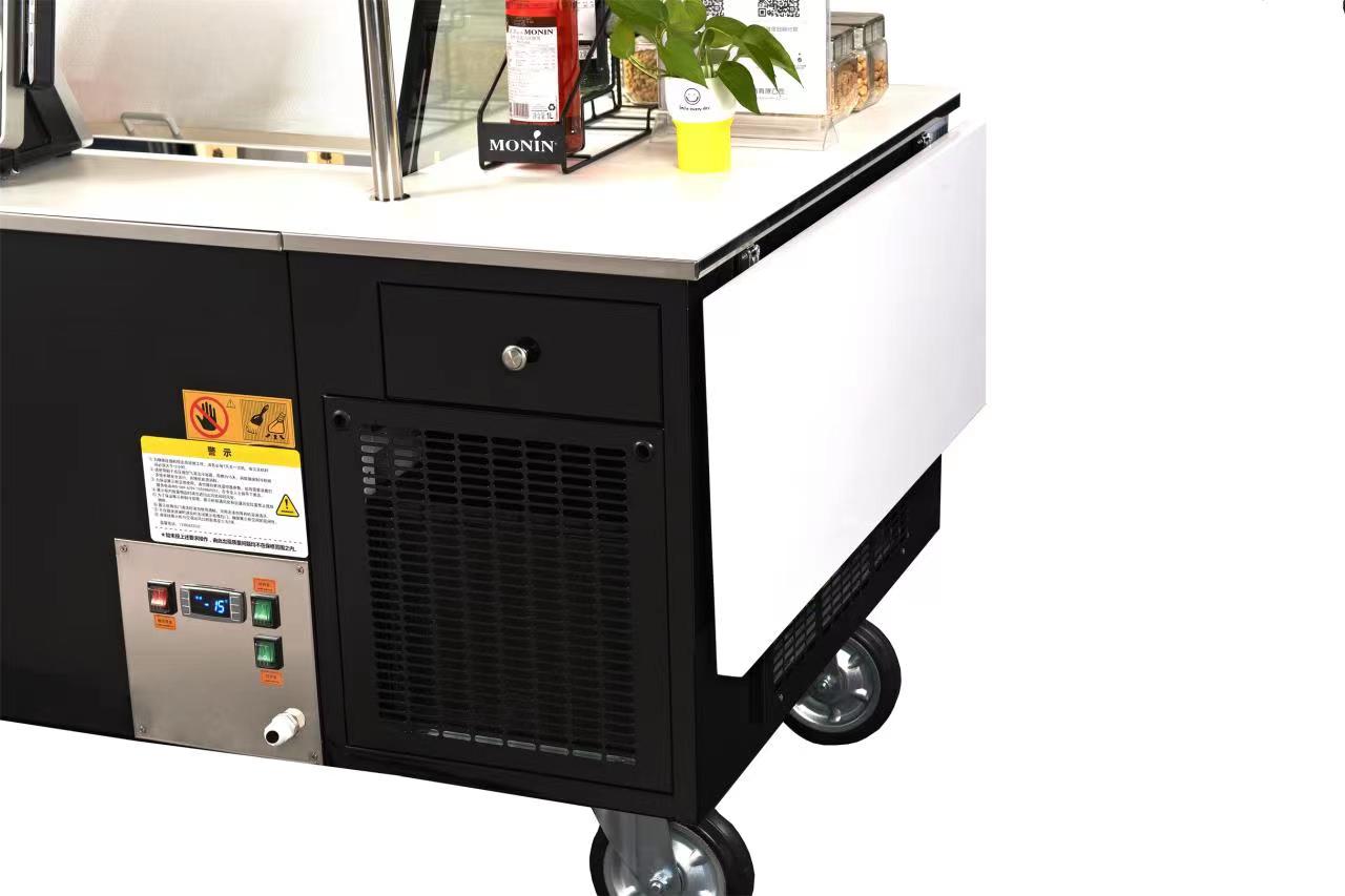 Prosky Energy Saving Food Frozen Ice Cream Cart on Wheels
