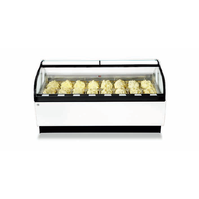 Freezer de pantalla de gelato personalizado Prosky con sistema de enfriamiento