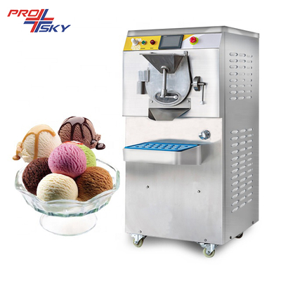 Máquina de helado de refrigeración por aire con pantalla táctil para el hogar