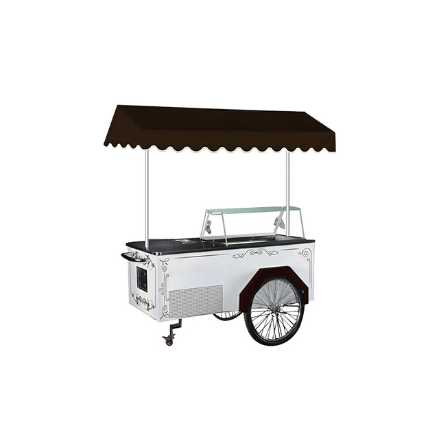 Prosky Chips Popsicle Ice Cream Display Cart con Washbasin